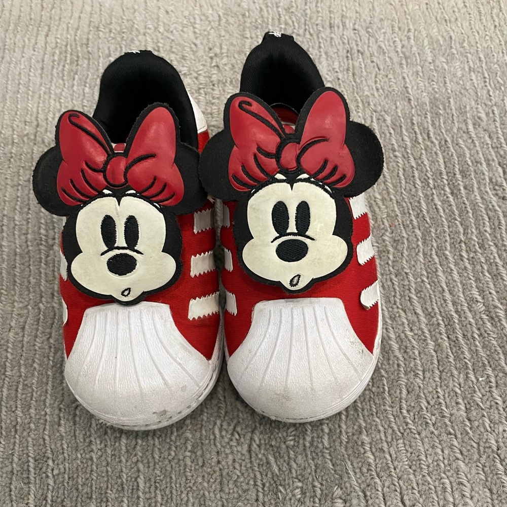 Minnie Mouse Adidas size 7 toddlers.